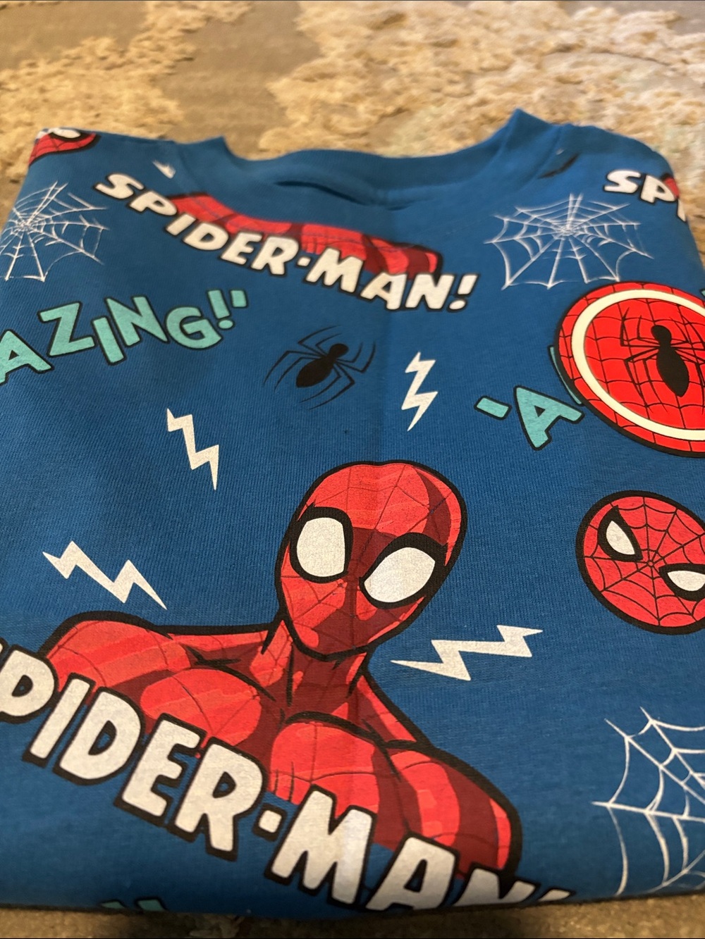 Marvel Spider-Man Blue and Red Kids Costume Top